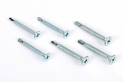 Flat head self drilling screw